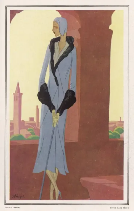 Framed Print : Costume by Lelong 1930 Framed Print : Costume by Lelong 1930