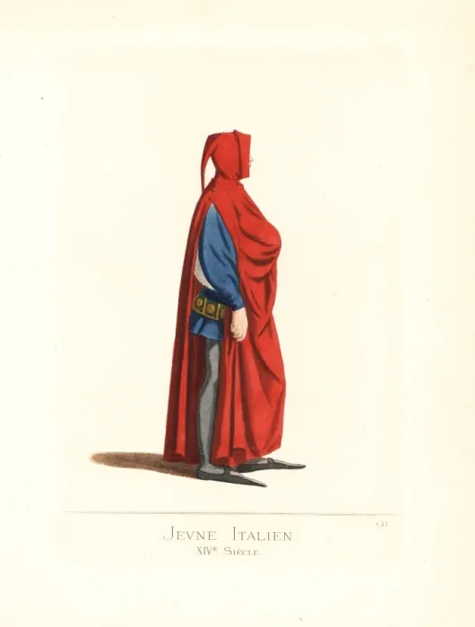 Framed Print : Costume of Madame Raquet, merveilleuse in the martyr style Framed Print : Costume of Madame Raquet, merveilleuse in the martyr style