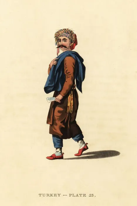 Framed Print : Costume of a man of the coast of Syria Framed Print : Costume of a man of the coast of Syria