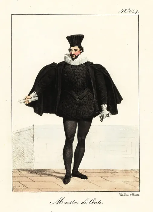 Framed Print : Costume of the Master of Accounts of Paris, 1586 Framed Print : Costume of the Master of Accounts of Paris, 1586