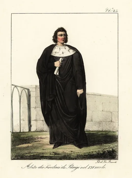 Framed Print : Costume of a mayor of Paris, 14th century Framed Print : Costume of a mayor of Paris, 14th century