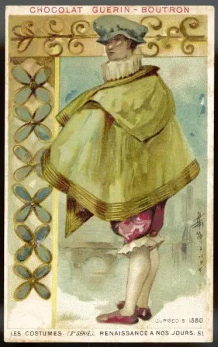 Framed Print : Costume / Men / Bourgeo 1580 Framed Print : Costume / Men / Bourgeo 1580