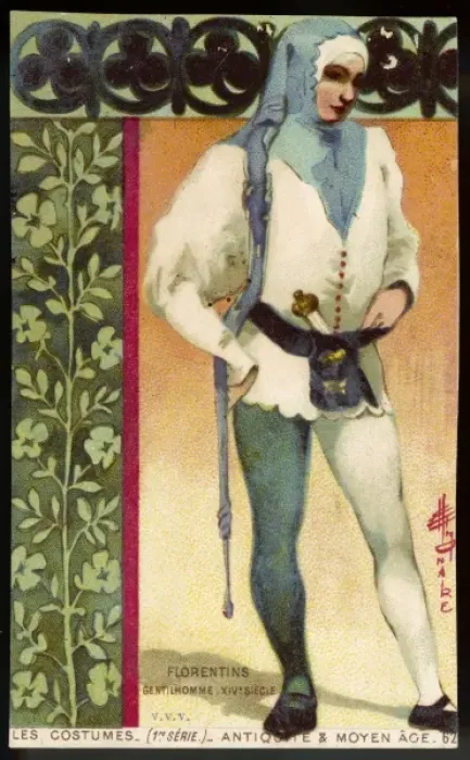 Framed Print : Costume / Men / Florence 14C Framed Print : Costume / Men / Florence 14C