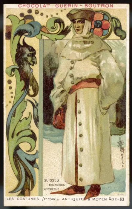 Framed Print : Costume / Men / Swiss / 14C Framed Print : Costume / Men / Swiss / 14C