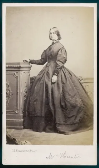 Framed Print : Costume Mrs Hunter 1860S Framed Print : Costume Mrs Hunter 1860S