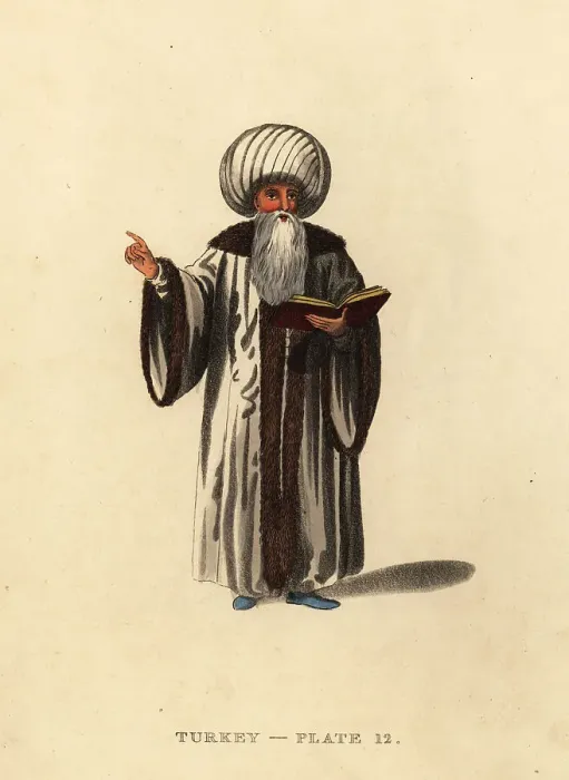 Framed Print : Costume of a Mufti or religious chief Framed Print : Costume of a Mufti or religious chief
