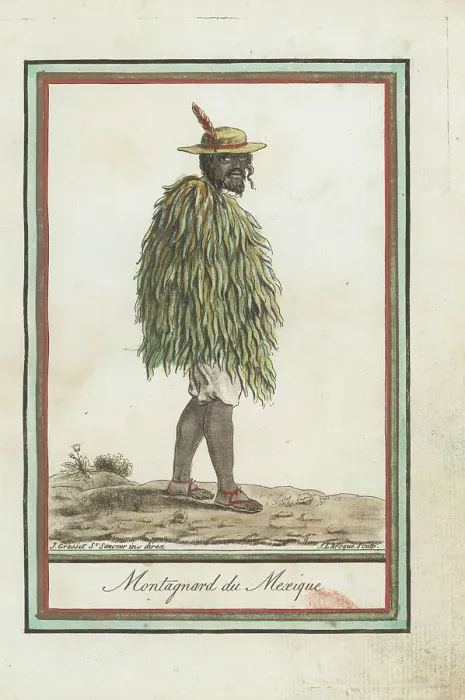 Framed Print : Costume of a nomadic highlander of ancient Mexico Framed Print : Costume of a nomadic highlander of ancient Mexico