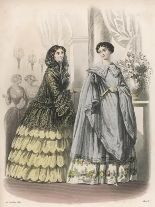 Framed Print : Costume October 1851 Framed Print : Costume October 1851