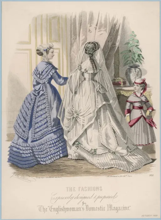 Framed Print : Costume October 1868 Framed Print : Costume October 1868