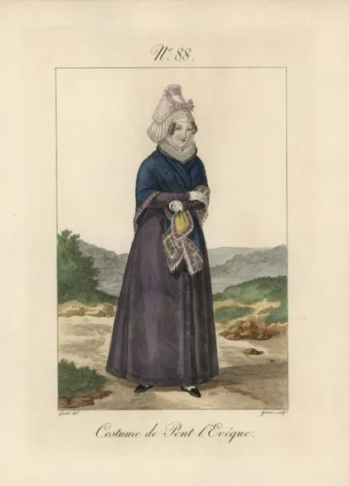 Framed Print : Costume of Pont-Leveque, Calvados Framed Print : Costume of Pont-Leveque, Calvados