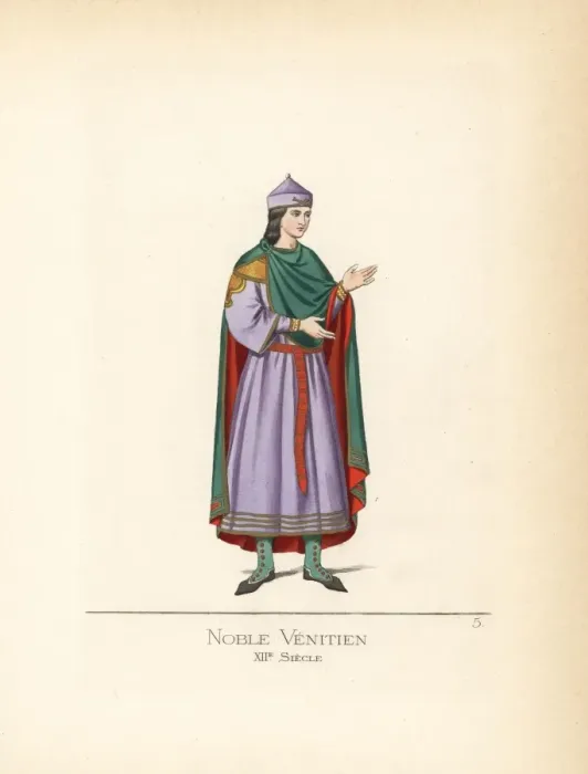 Framed Print : Costume of the Pope or supreme pontiff, 14th century Framed Print : Costume of the Pope or supreme pontiff, 14th century