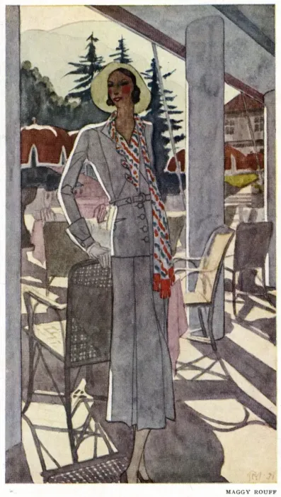 Framed Print : Costume by Rouff 1931 Framed Print : Costume by Rouff 1931