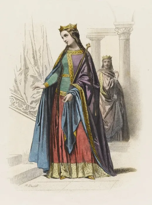 Framed Print : Costume Royalty 10th C Framed Print : Costume Royalty 10th C