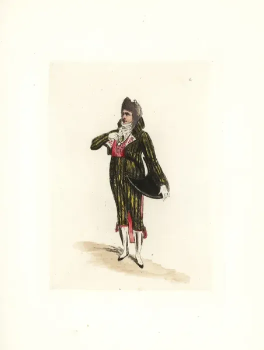 Framed Print : Costume of Saint-Amour, cabinet member and Incroyable Framed Print : Costume of Saint-Amour, cabinet member and Incroyable