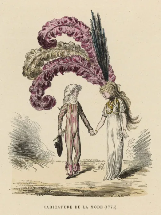 Framed Print : COSTUME SATIRE 1796 Framed Print : COSTUME SATIRE 1796