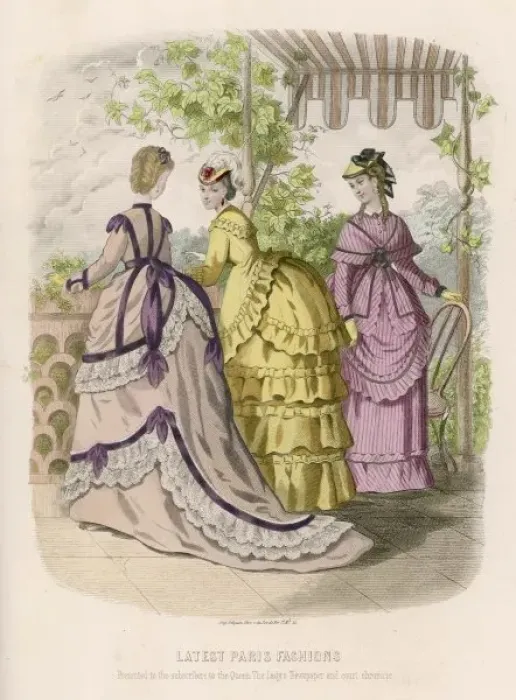 Framed Print : Costume September 1869 Framed Print : Costume September 1869