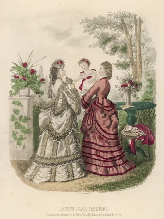 Framed Print : Costume September 1871 Framed Print : Costume September 1871