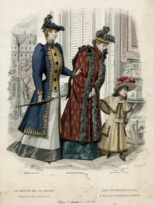 Framed Print : Costume September 1891 Framed Print : Costume September 1891
