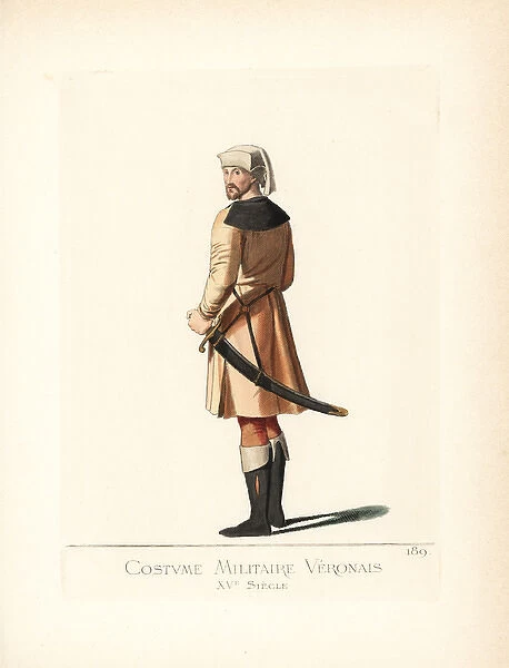 Costume of a soldier of Verona, 15th century