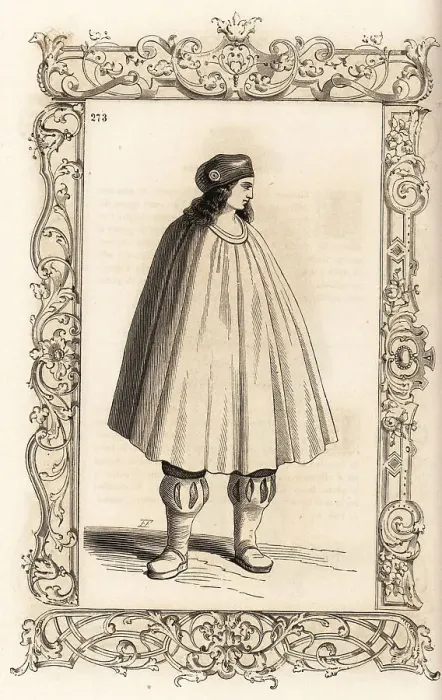 Framed Print : Costume of a woman of Granada, Andalusia, Spain, 16th century Framed Print : Costume of a woman of Granada, Andalusia, Spain, 16th century