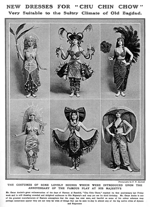 Framed Print : Costumes in Chu Chin Chow, 1917 Framed Print : Costumes in Chu Chin Chow, 1917