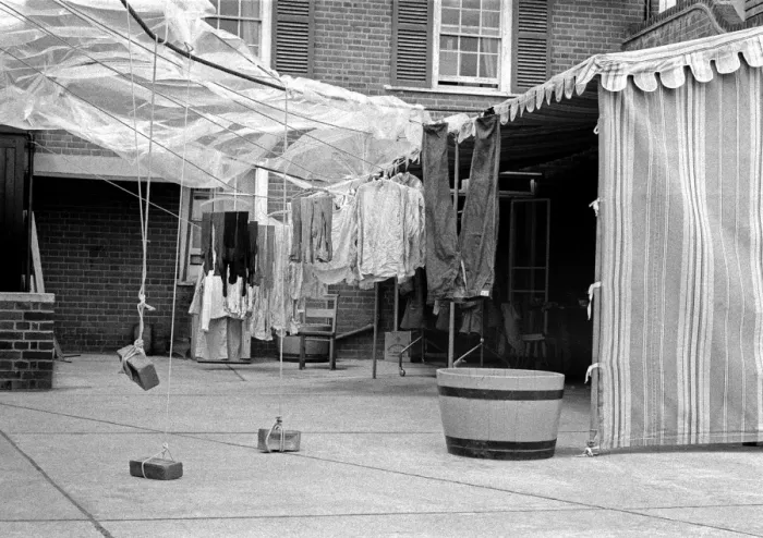 Framed Print : Costumes Drying, Jubilee Hall Framed Print : Costumes Drying, Jubilee Hall
