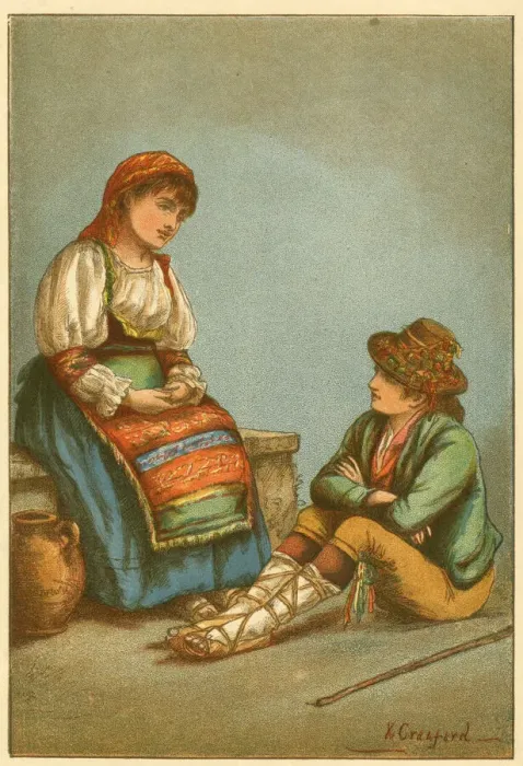 Framed Print : Costumes of Europe - Italy Framed Print : Costumes of Europe - Italy