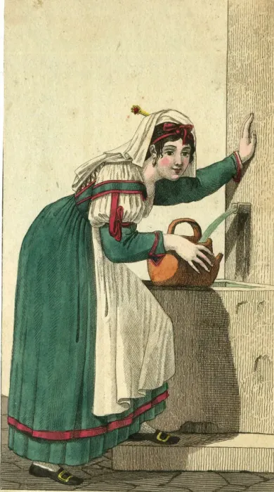 Framed Print : Costumes of Europe, Lady of Rome Framed Print : Costumes of Europe, Lady of Rome