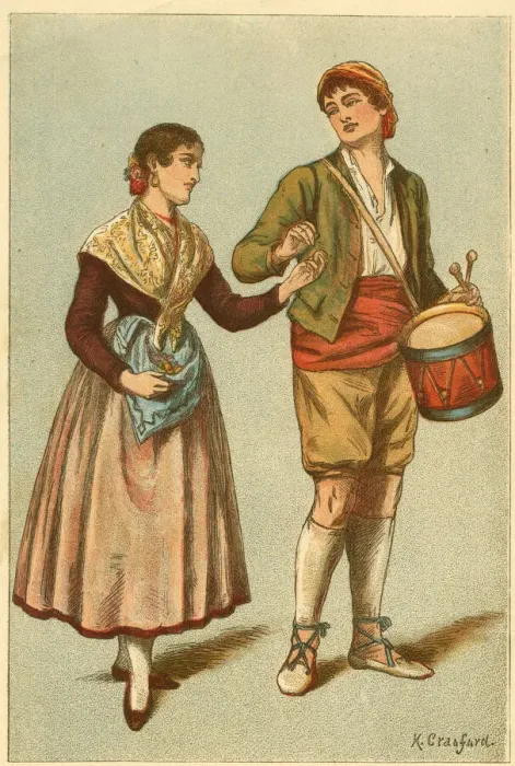 Framed Print : Costumes of Europe - Spain Framed Print : Costumes of Europe - Spain