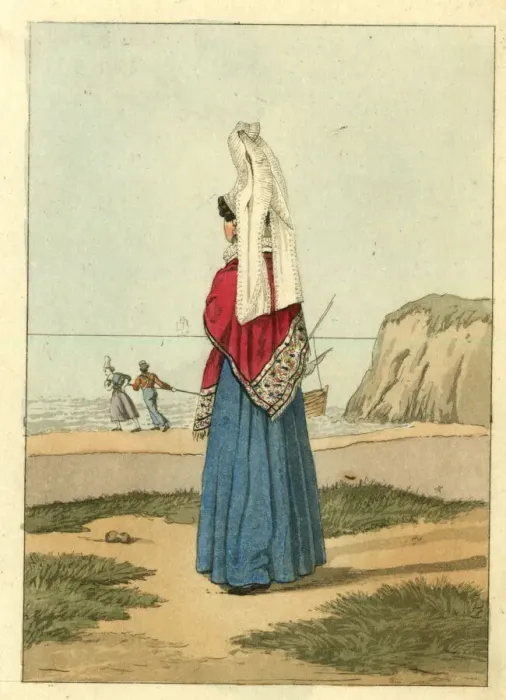 Framed Print : Costumes of Europe, St Valery en Caux Framed Print : Costumes of Europe, St Valery en Caux
