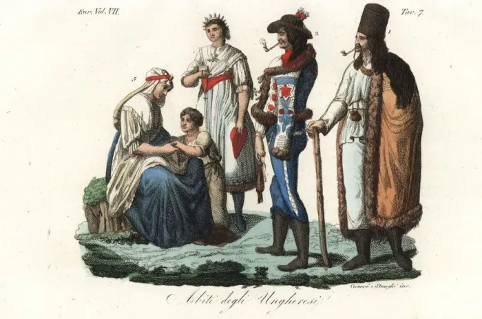 Framed Print : Costumes of the Hungarians, 18th century Framed Print : Costumes of the Hungarians, 18th century