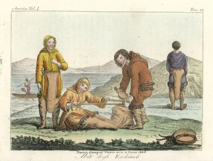 Framed Print : Costumes of the Inuit (Eskimo) Framed Print : Costumes of the Inuit (Eskimo)