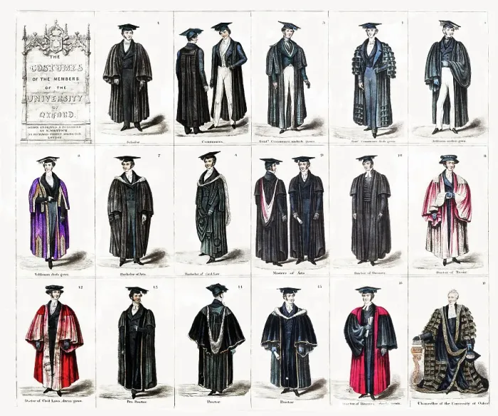 Framed Print : Costumes of the Members of the University of Oxford Framed Print : Costumes of the Members of the University of Oxford