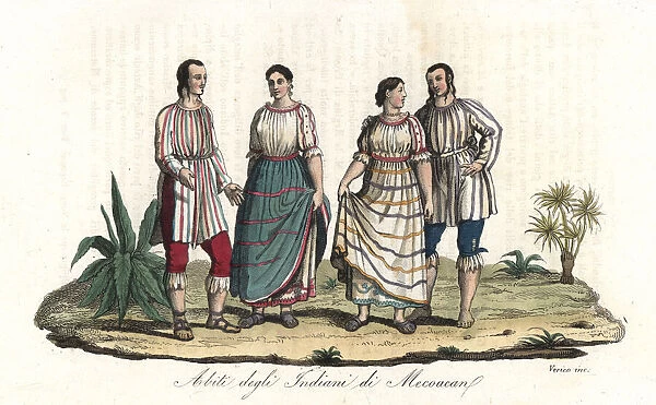 Costumes of the native Mexicans of the Lake