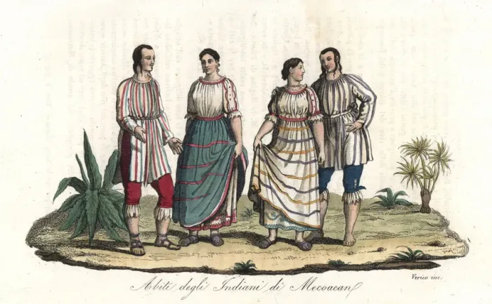 Framed Print : Costumes of the native Mexicans of the Lake Framed Print : Costumes of the native Mexicans of the Lake