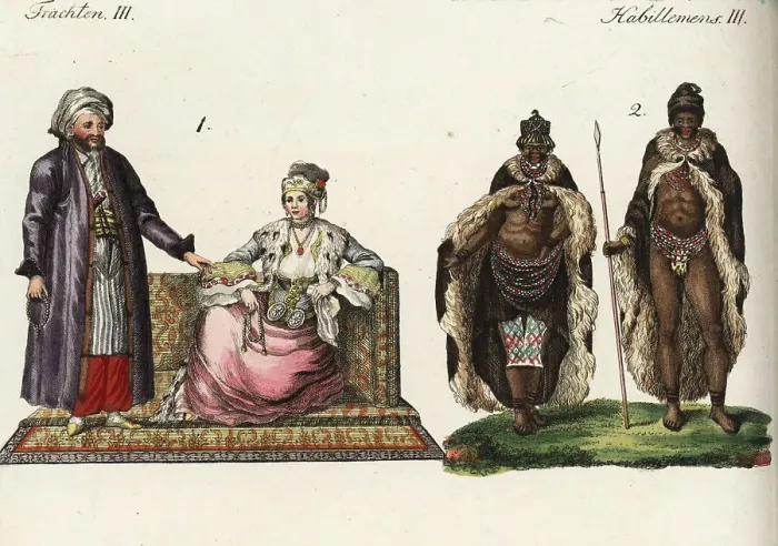 Framed Print : Costumes of the people of Africa, 18th century Framed Print : Costumes of the people of Africa, 18th century