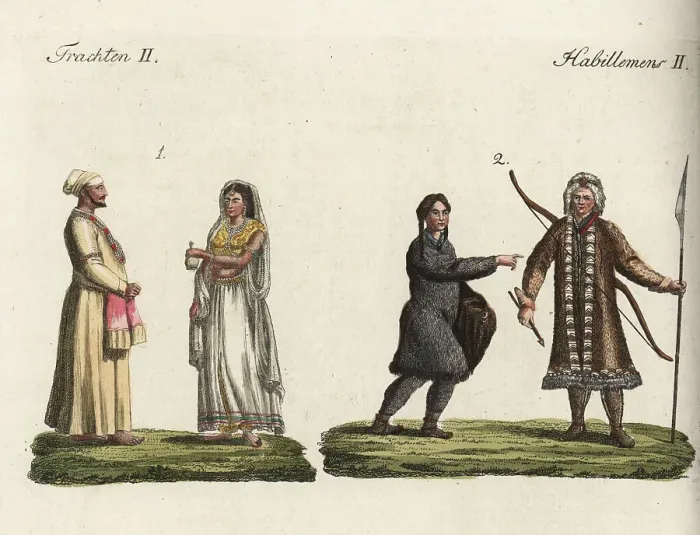 Framed Print : Costumes of the people of Asia, 18th century Framed Print : Costumes of the people of Asia, 18th century