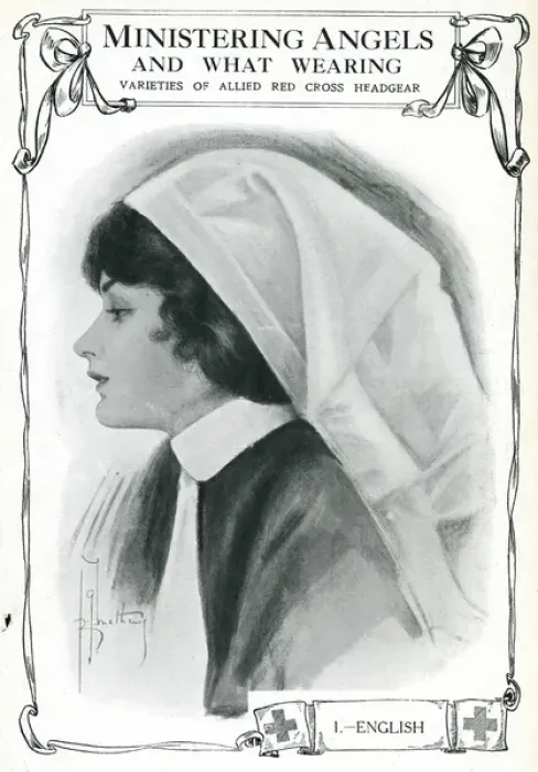 Framed Print : Costumes of the Red Cross: an English nurse, 1915 Framed Print : Costumes of the Red Cross: an English nurse, 1915