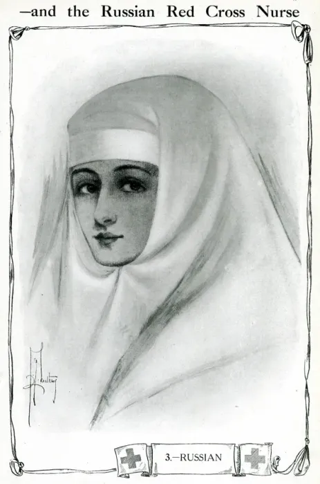 Framed Print : Costumes of the Red Cross: an Russian nurse, 1915 Framed Print : Costumes of the Red Cross: an Russian nurse, 1915