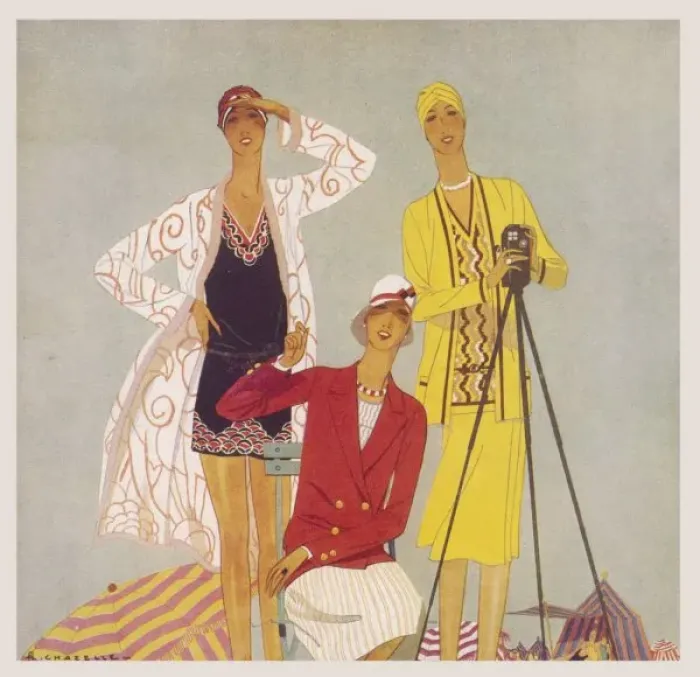 Framed Print : Costumes for the Seaside Framed Print : Costumes for the Seaside