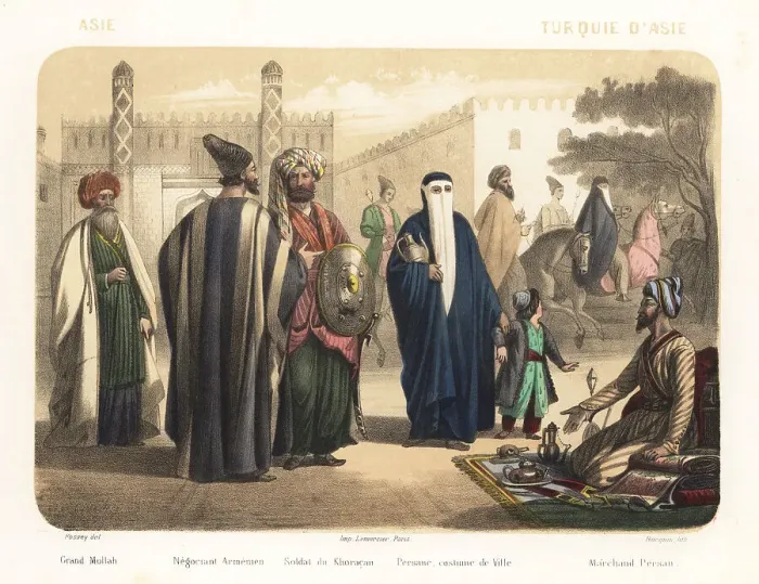 Framed Print : Costumes of Turkey or Turkiye, 1858