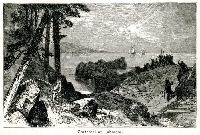 Framed Print : Cote-Reals Arrival at Labrador Framed Print : Cote-Reals Arrival at Labrador