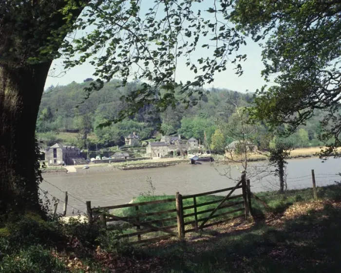 Framed Print : Cotehele Quay and River Tamar, Cornwall Framed Print : Cotehele Quay and River Tamar, Cornwall