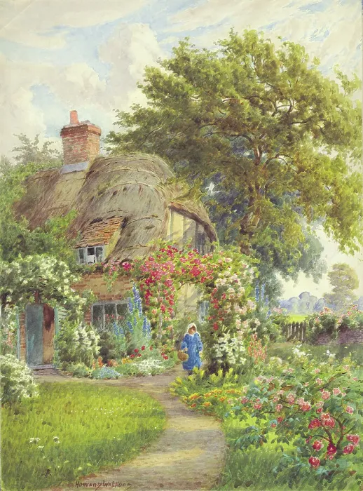 Framed Print : Cottage by Howard Walford Framed Print : Cottage by Howard Walford