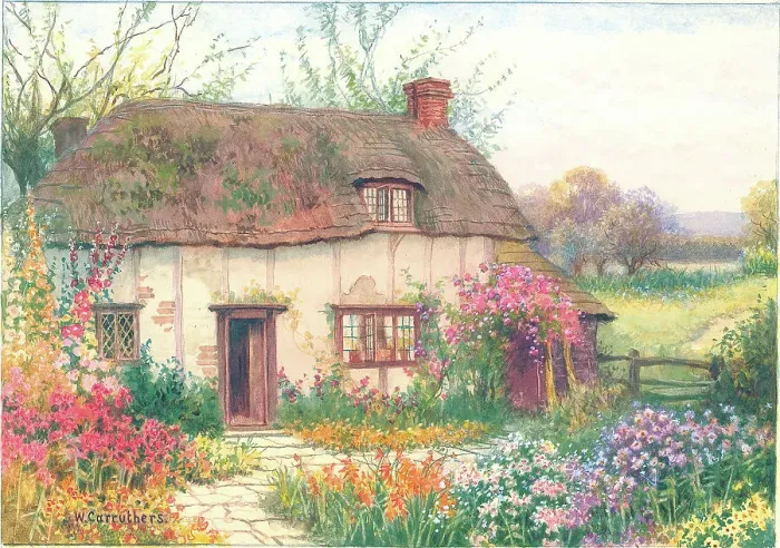 Framed Print : Cottage at Chalgrove, Oxfordshire Framed Print : Cottage at Chalgrove, Oxfordshire