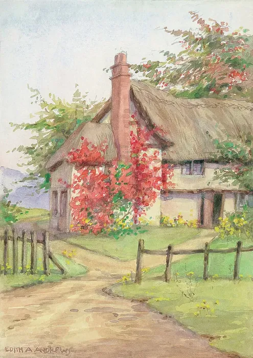 Framed Print : Cottage - Gardens Framed Print : Cottage - Gardens