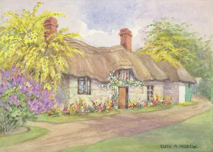 Framed Print : Cottage - Gardens Framed Print : Cottage - Gardens