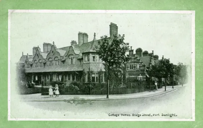 Framed Print : Cottage Homes on Bridge Street, Port Sunlight Framed Print : Cottage Homes on Bridge Street, Port Sunlight
