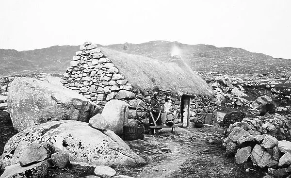 Cottage at Roundstone, West of Ireland, early 1900s