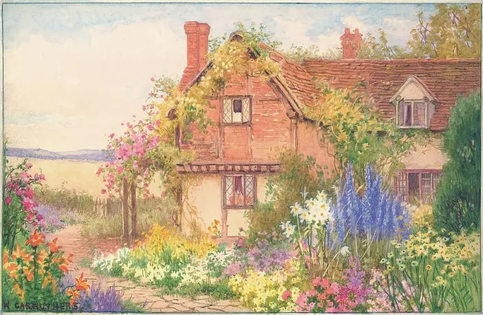 Framed Print : Cottage at Witley, Surrey Framed Print : Cottage at Witley, Surrey